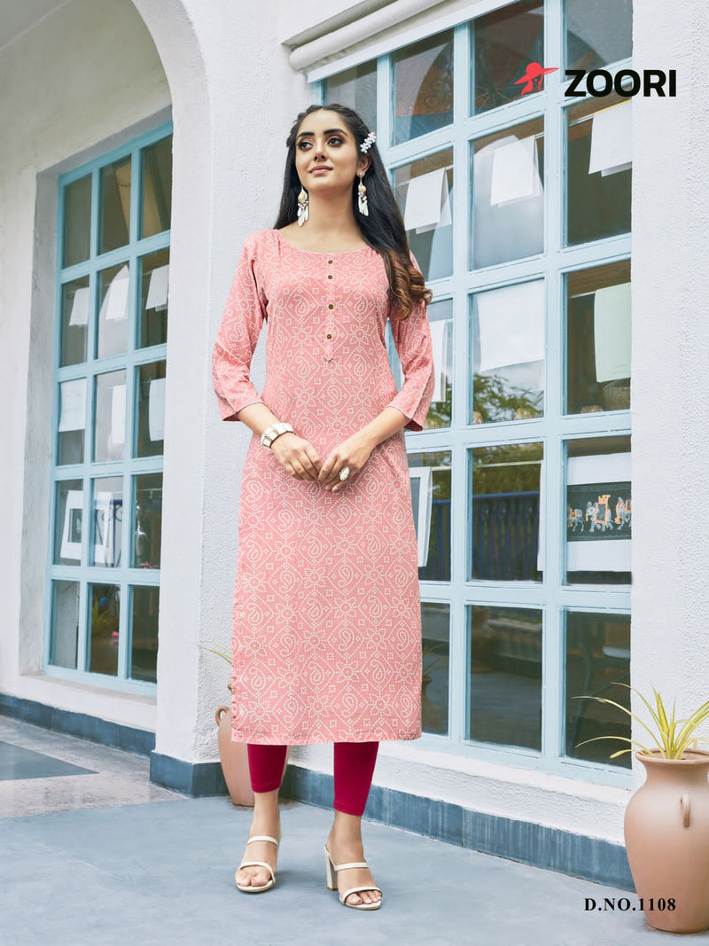 Zoori Akshara Vol 18 Rayon Stylish Designer Festive Wear Fancy Kurti