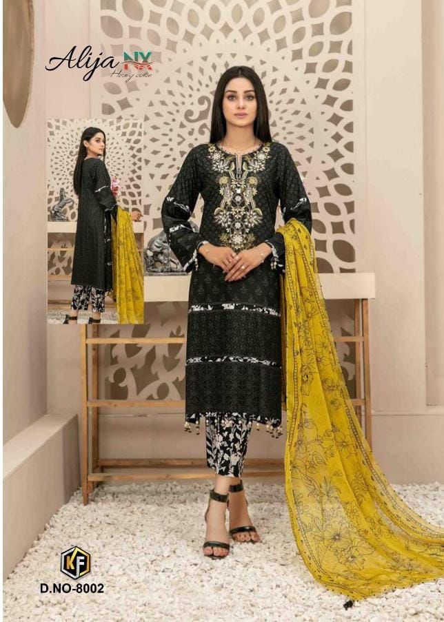 Keval Fabs Alija Nx Pure Cotton With Fancy Printed Work Stylish Designer Party wear Salwar Kameez