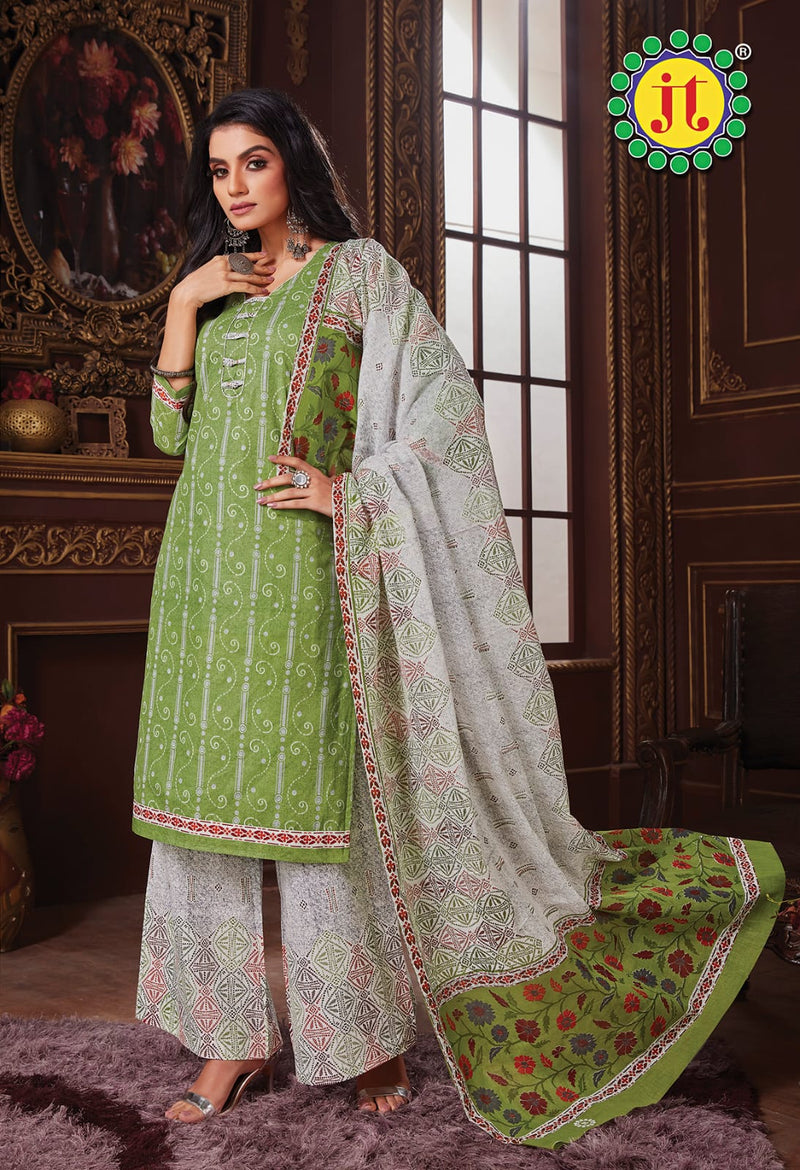 Jt Aleena Vol 3 Pure Cotton Printed Festive Wear Salwar Suits