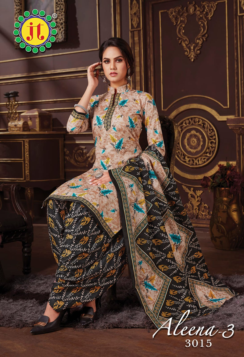 Jt Aleena Vol 3 Pure Cotton Printed Festive Wear Salwar Suits