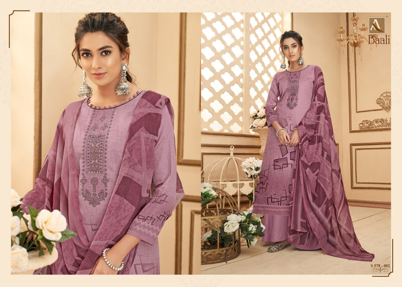 Alok Suit Baali Pure Jam Digital Party WEar Salwar Kameez With Embroidery