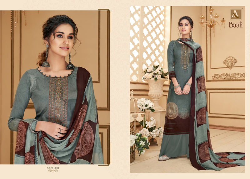 Alok Suit Baali Pure Jam Digital Party WEar Salwar Kameez With Embroidery