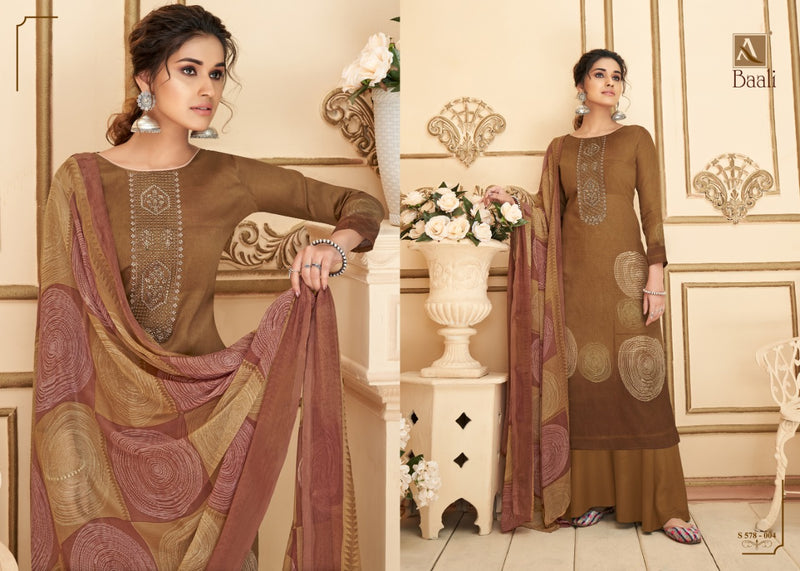 Alok Suit Baali Pure Jam Digital Party WEar Salwar Kameez With Embroidery