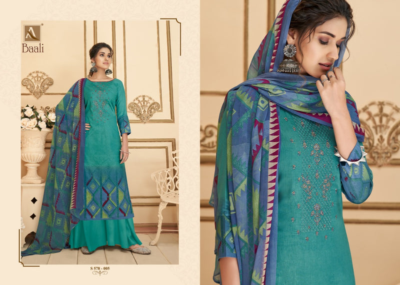 Alok Suit Baali Pure Jam Digital Party WEar Salwar Kameez With Embroidery