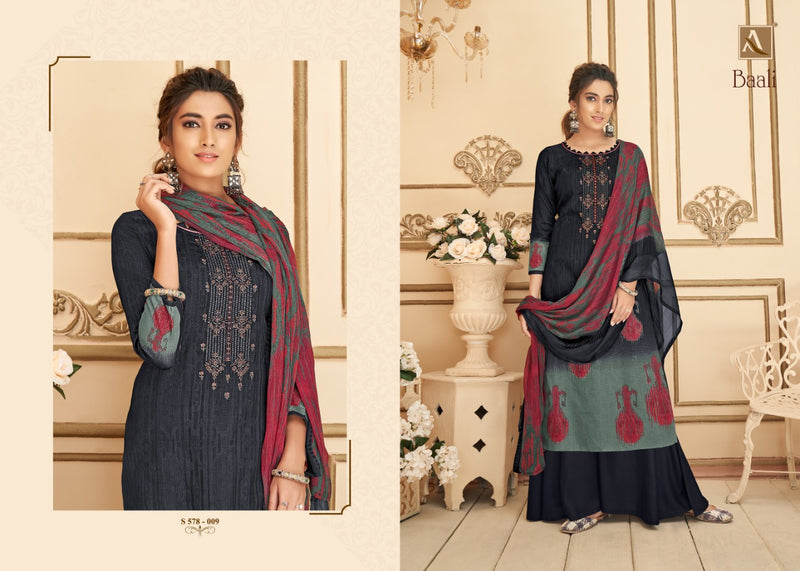 Alok Suit Baali Pure Jam Digital Party WEar Salwar Kameez With Embroidery