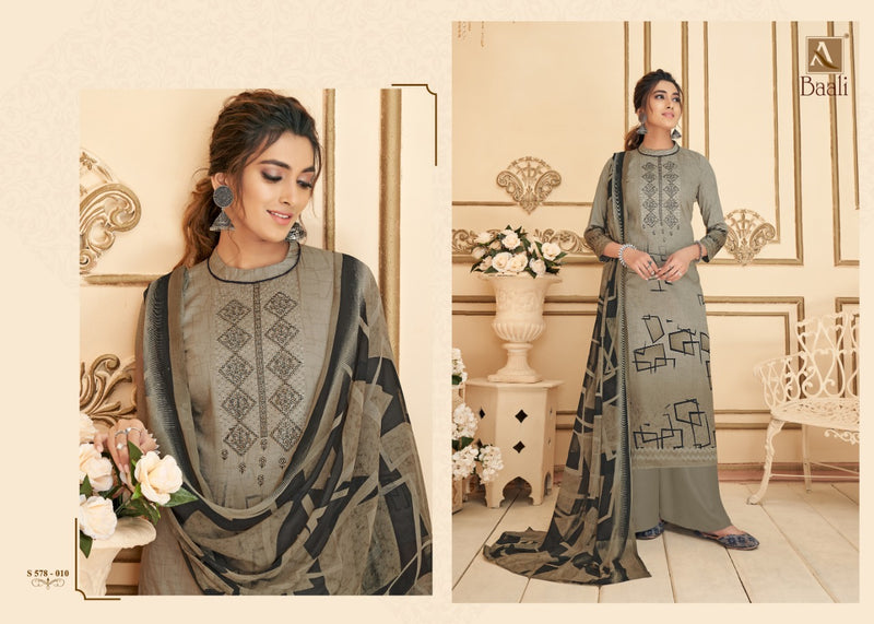 Alok Suit Baali Pure Jam Digital Party WEar Salwar Kameez With Embroidery