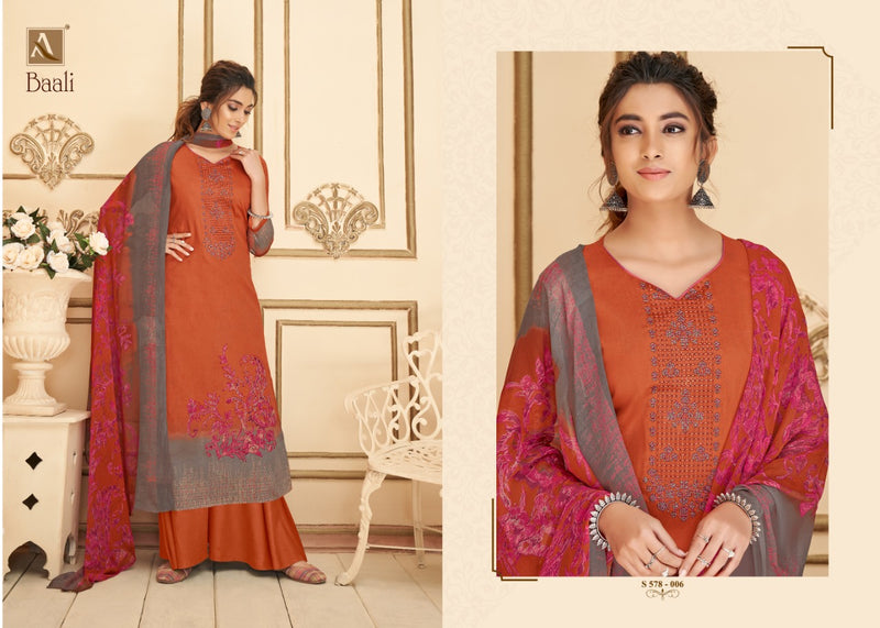 Alok Suit Baali Pure Jam Digital Party WEar Salwar Kameez With Embroidery