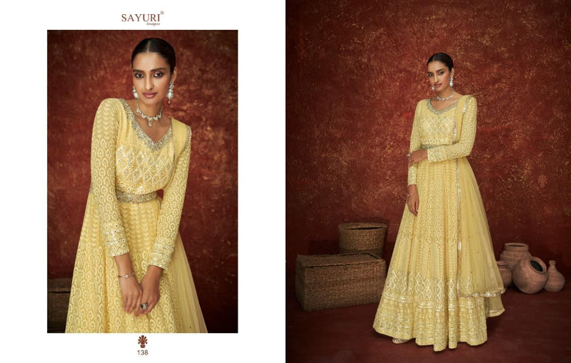 Sayuri Designer Ameera Georgette Designer Ready Made Wedding Wear Salwar Suits