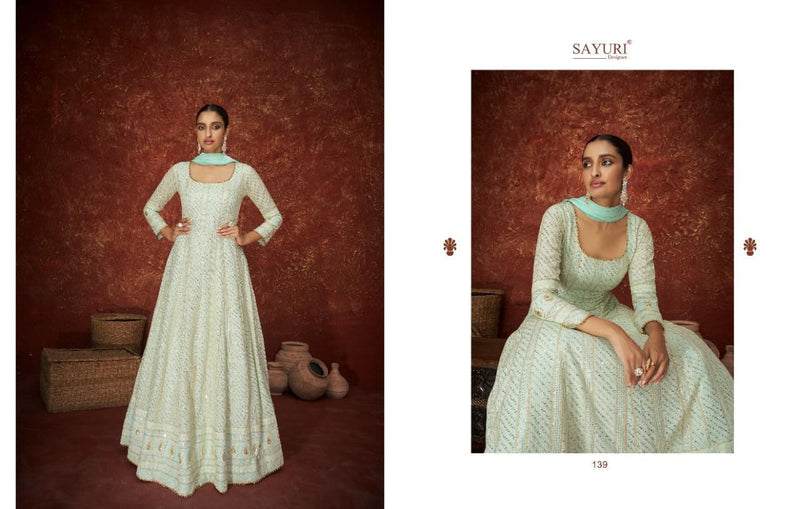 Sayuri Designer Ameera Georgette Designer Ready Made Wedding Wear Salwar Suits