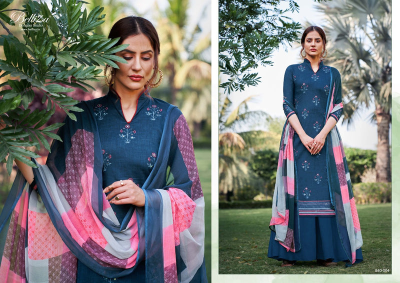 Belliza Designer Studio Amogh Pure Premium Cotton Print With Heavy Handwork Salwar Suit