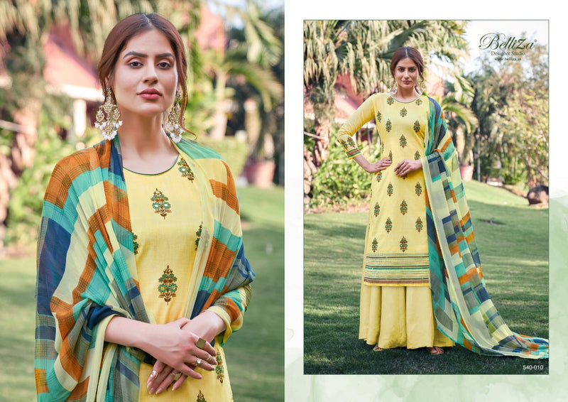 Belliza Designer Studio Amogh Pure Premium Cotton Print With Heavy Handwork Salwar Suit