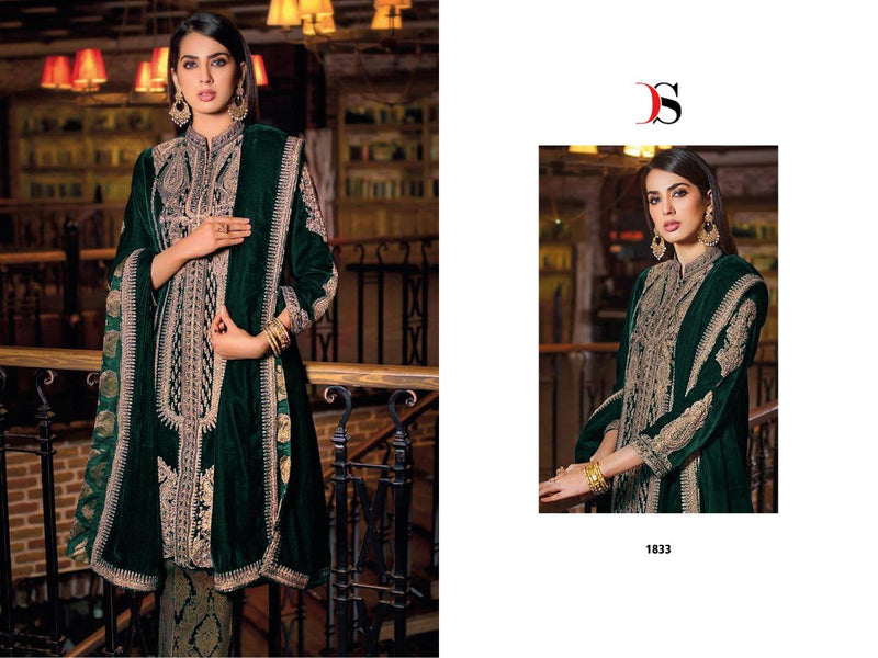 Deepsy Suit Anaya 2 Velvet With Heavy Embroidery Work Stylish Designer Pakistani Party Wear Salwar Kameez