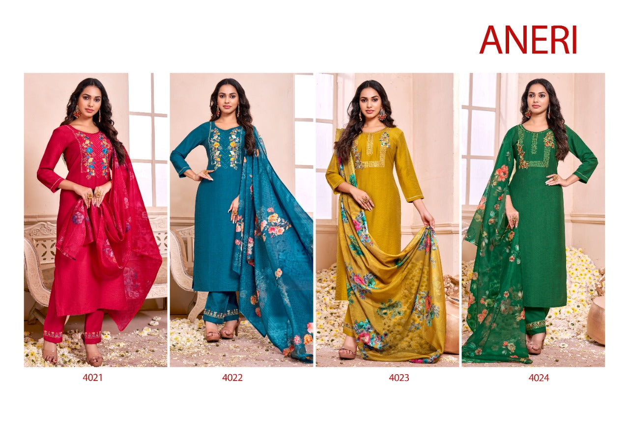 Rangoon Aner Viscose With Embroidery Work Stylish Designer Festive Wear Kurti