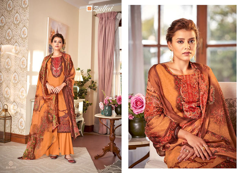 Zulfat Designer Suits Antara Jam Cotton Digital Printed Festive Wear Salwar Kameez