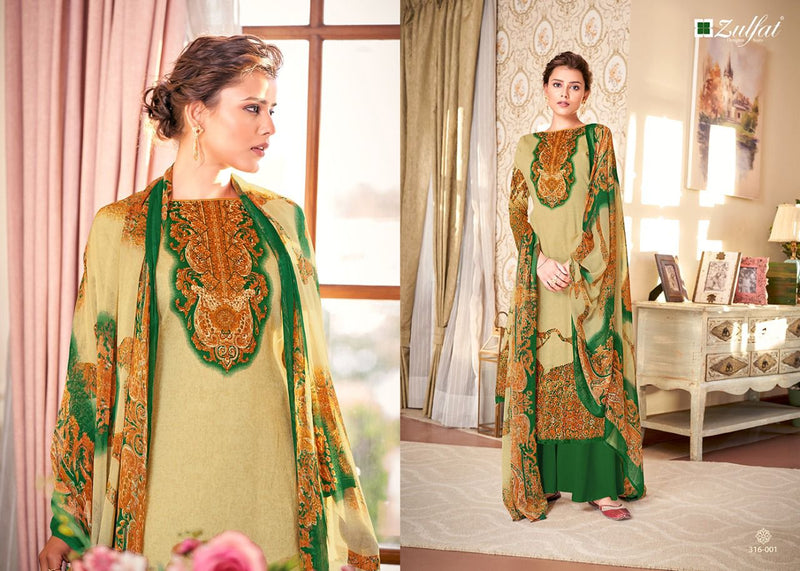 Zulfat Designer Suits Antara Jam Cotton Digital Printed Festive Wear Salwar Kameez