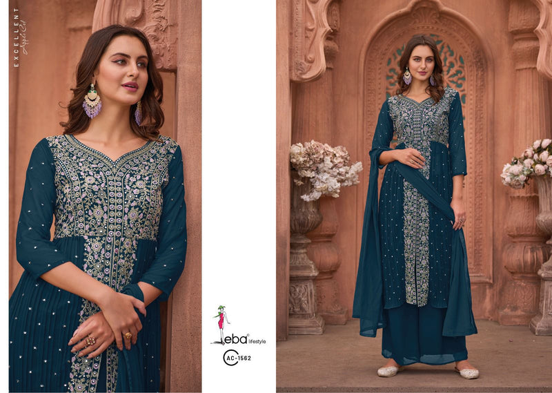 Eba Lifestyle Apple Cut Vol 1 Georgette Embroidery Work Fancy Designer Partywear Kurti