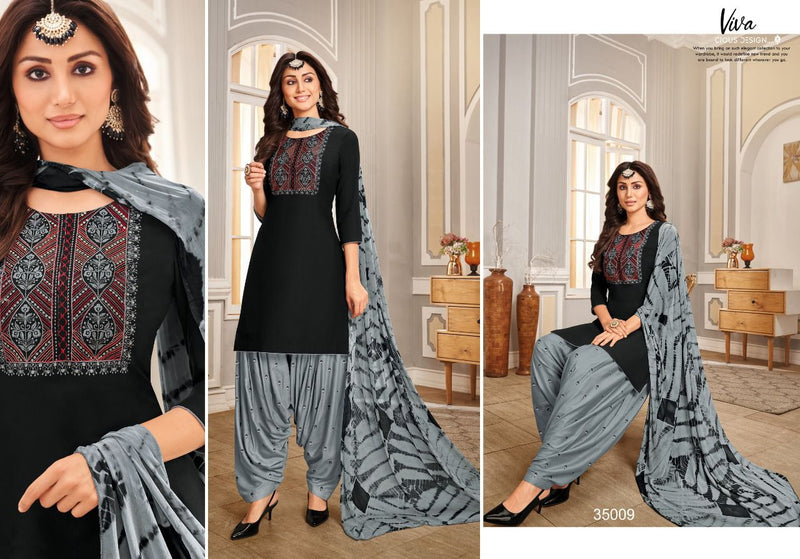 Kapil Trendz Apsara Rayon Party Wear Kurtis With Patiyala Style Bottom & Dupatta