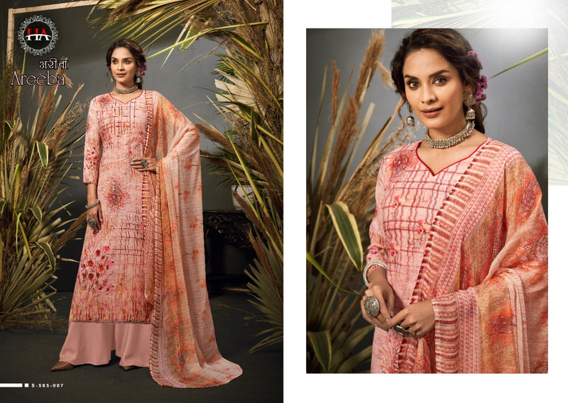 Harshit Fashion Hub Areeba Cotton Fancy Stylish Party Wear Salwar Kameex With Beautiful Digital Prints