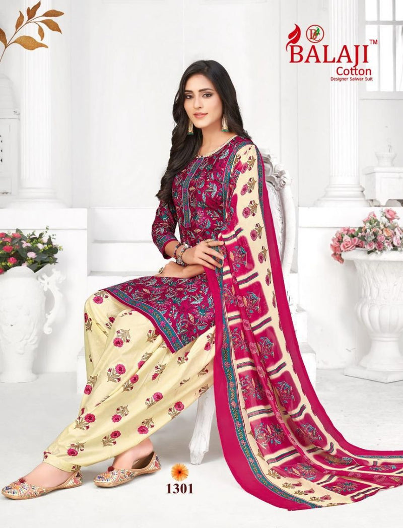 Balaji Cotton Arnika Vol 13 Cotton Printed Patiyala Style Festive Wear Salwar Suits