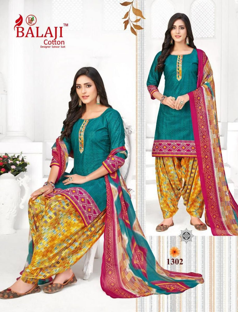 Balaji Cotton Arnika Vol 13 Cotton Printed Patiyala Style Festive Wear Salwar Suits