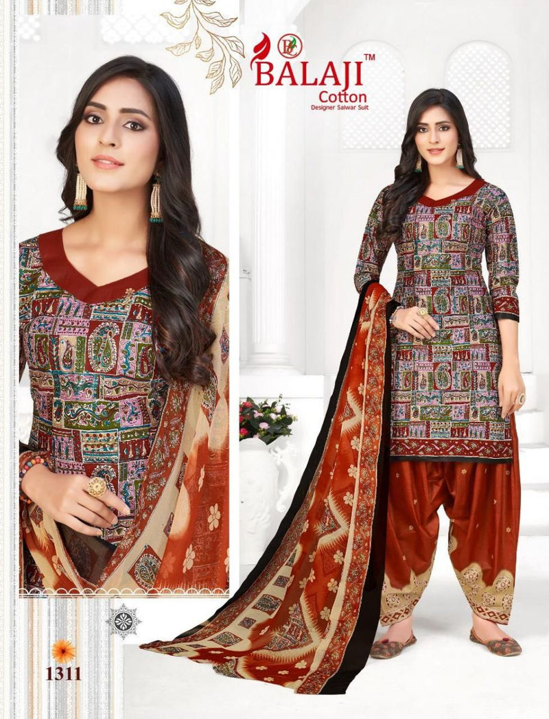 Balaji Cotton Arnika Vol 13 Cotton Printed Patiyala Style Festive Wear Salwar Suits