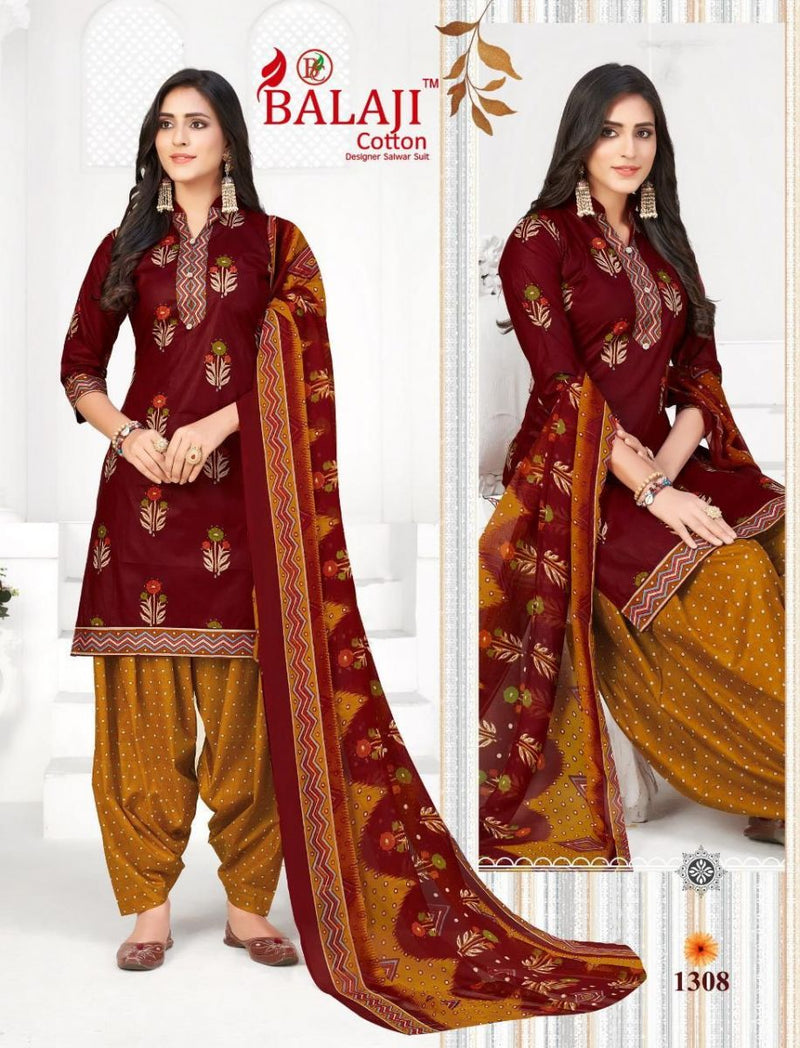 Balaji Cotton Arnika Vol 13 Cotton Printed Patiyala Style Festive Wear Salwar Suits