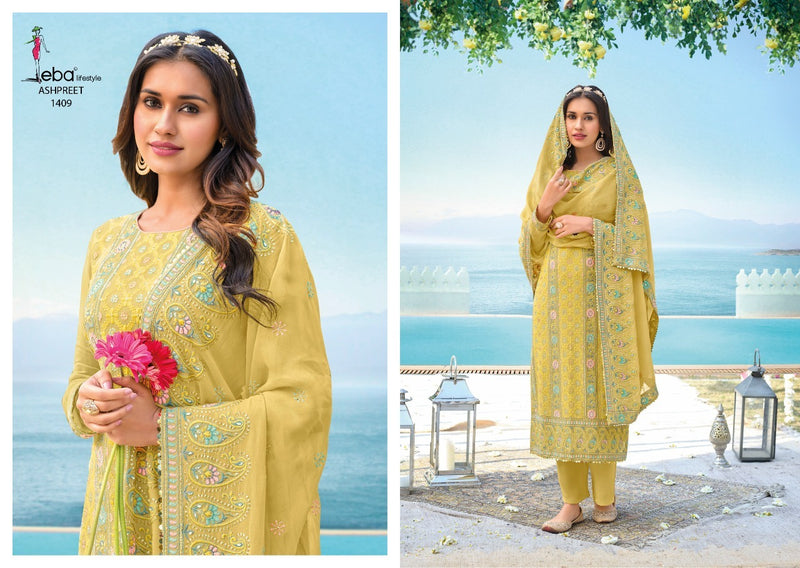 Eba Lifestyle Ashpreet Vol 4 Heavy Georgette Designer Party Wear Salwar Suits