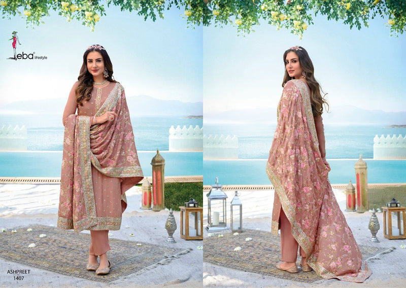 Eba Lifestyle Ashpreet Vol 4 Heavy Georgette Designer Party Wear Salwar Suits