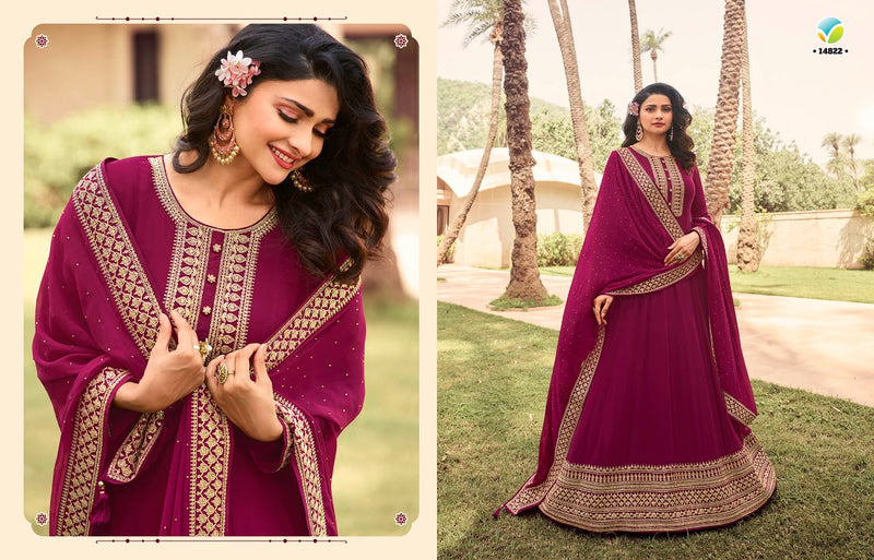 Vinay Fashion Kaseesh Attraction Embroidery Georgette Kali Heavy Fancy Designer Partywear Salwar Kameez