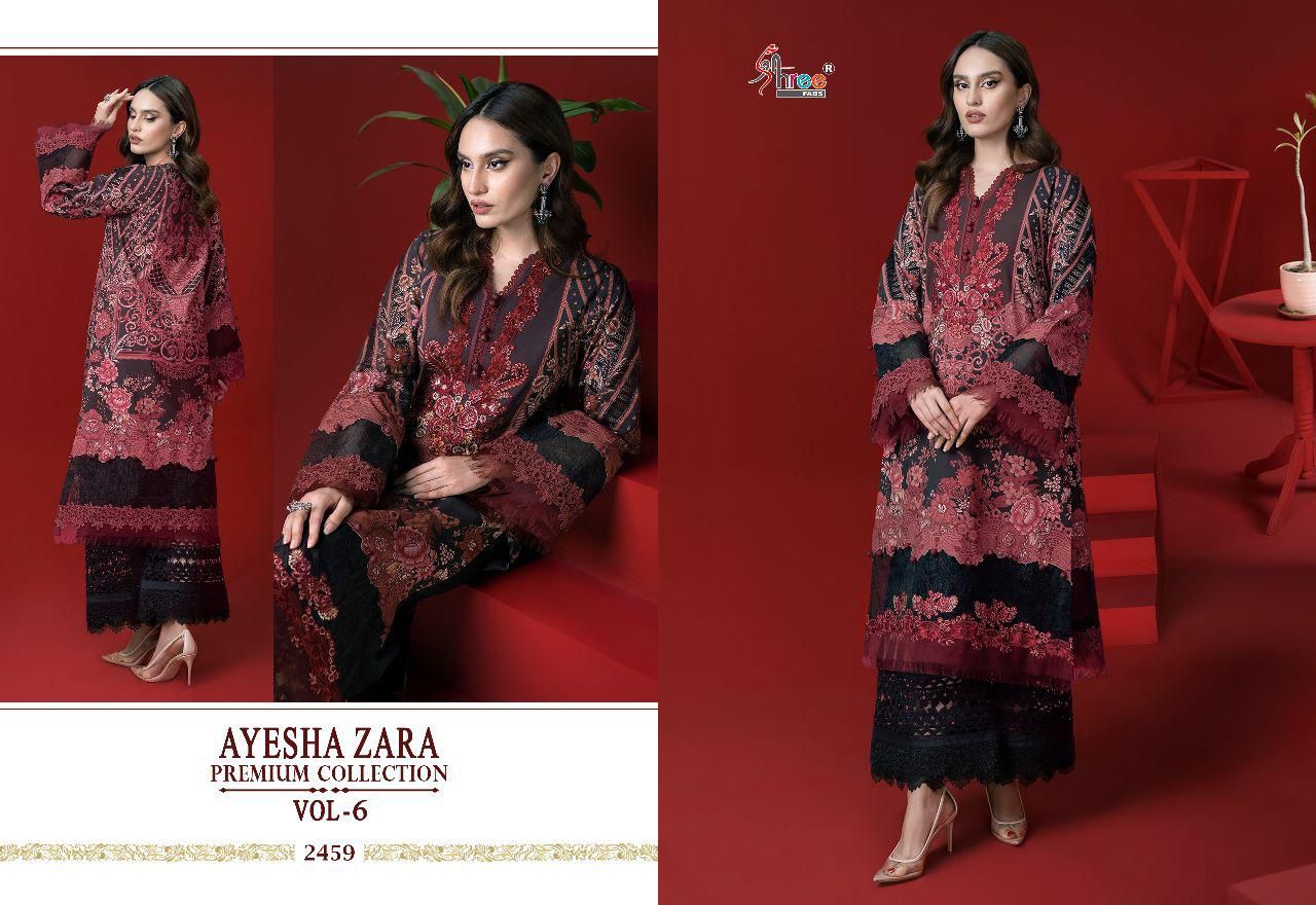 Shree Fabs Ayesha Zara Premium Collection Vol 6 Pure Cotton Stylish Designer Casual Look Pakistani Salwar Suit