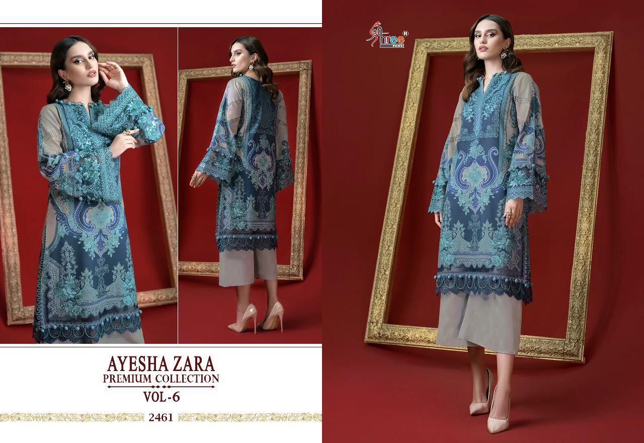 Shree Fabs Ayesha Zara Premium Collection Vol 6 Pure Cotton Stylish Designer Casual Look Pakistani Salwar Suit