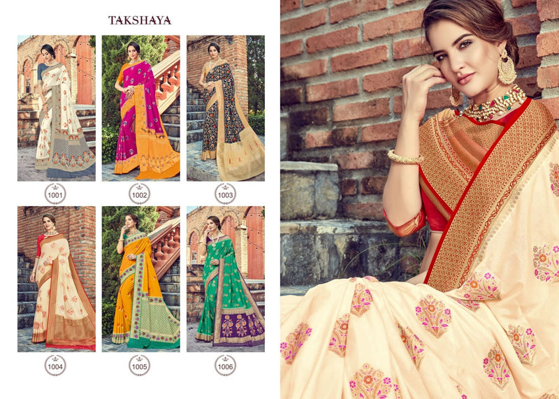 Aaloki Launch By Takhshya Silk With Fancy Printed Exclusive Traditional Wear Designer Sarees