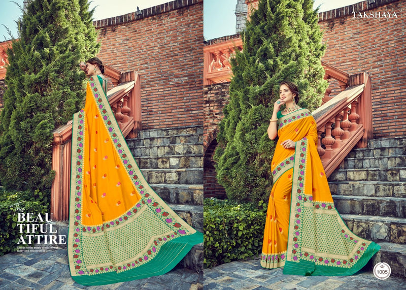 Aaloki Launch By Takhshya Silk With Fancy Printed Exclusive Traditional Wear Designer Sarees