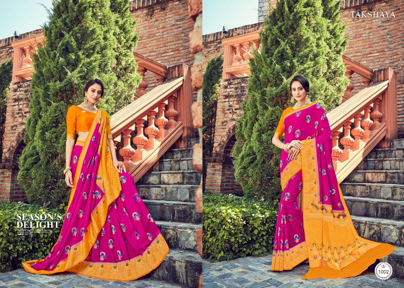 Aaloki Launch By Takhshya Silk With Fancy Printed Exclusive Traditional Wear Designer Sarees