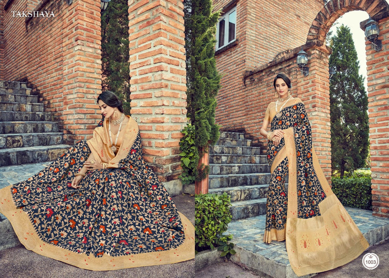 Aaloki Launch By Takhshya Silk With Fancy Printed Exclusive Traditional Wear Designer Sarees