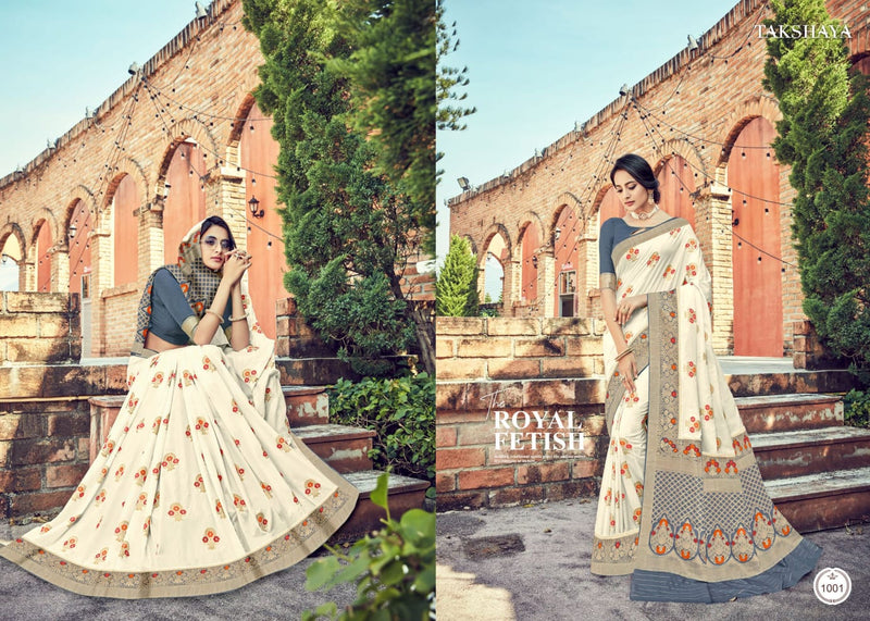 Aaloki Launch By Takhshya Silk With Fancy Printed Exclusive Traditional Wear Designer Sarees