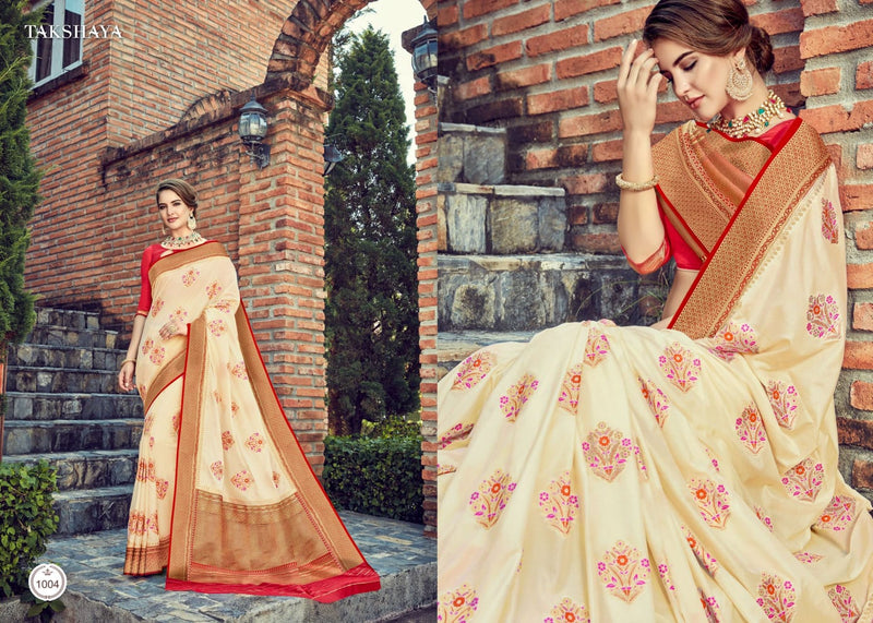 Aaloki Launch By Takhshya Silk With Fancy Printed Exclusive Traditional Wear Designer Sarees