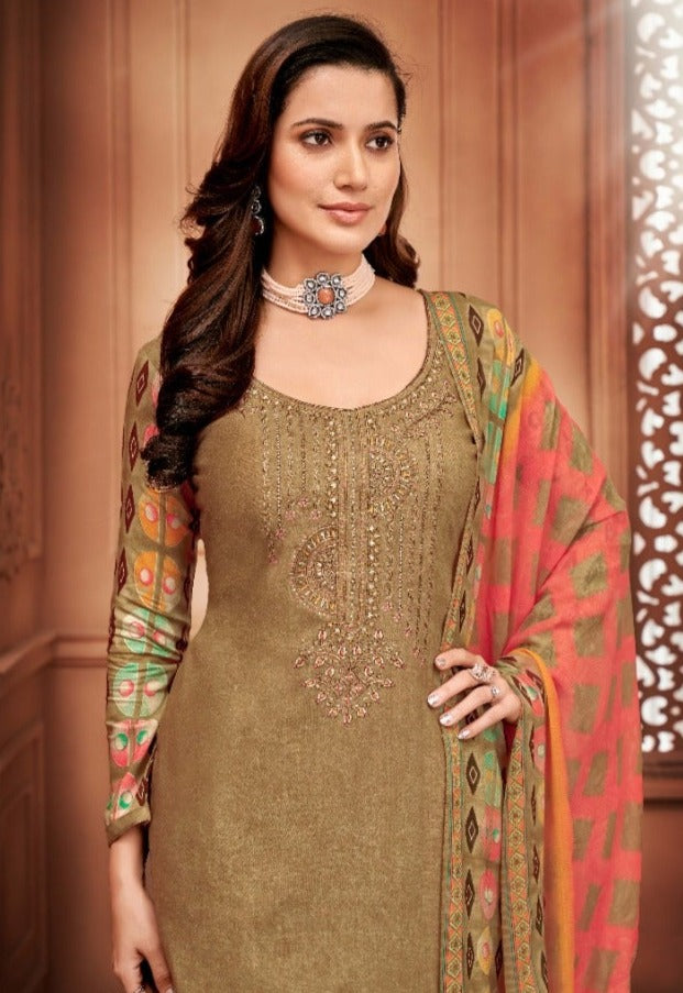 Alok Suit Amber Viscose Rayon Print Fancy Salwar Suits