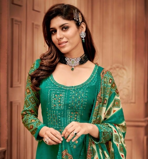 Alok Suit Amber Viscose Rayon Print Fancy Salwar Suits