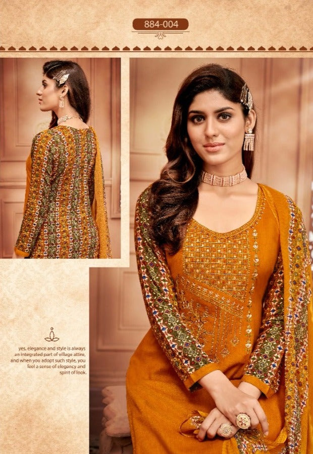 Alok Suit Amber Viscose Rayon Print Fancy Salwar Suits