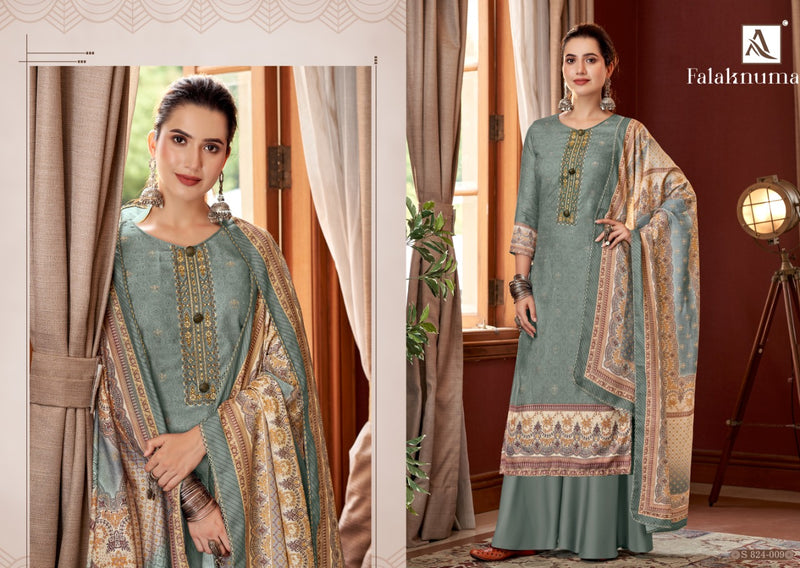 Alok Suit Pashmina Digital Print With Embroidery Salwar Suit