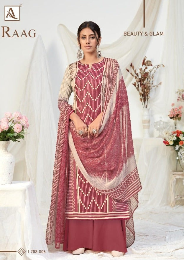 Alok Suit Raag Pure Jam Digital Style Print Fancy Designer Salwar kameez