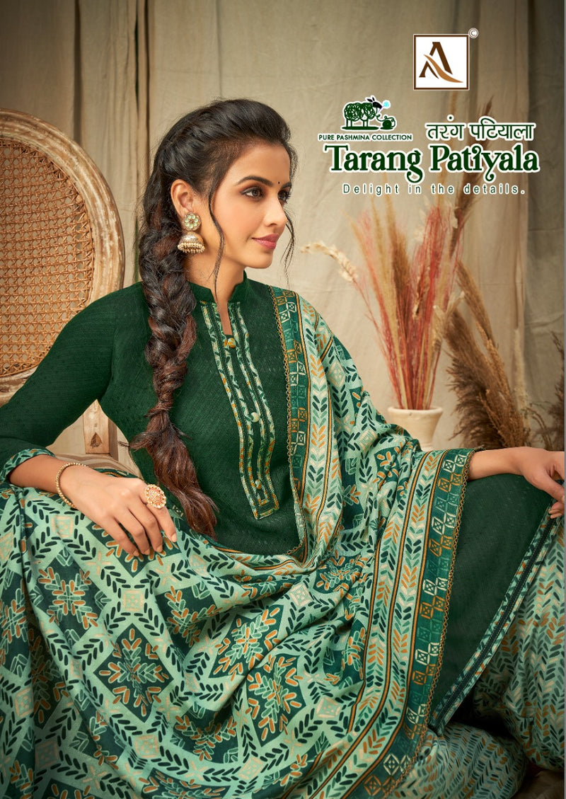 Alok Suit Tarang Patiyala Pashmina Fancy Salwar Suit