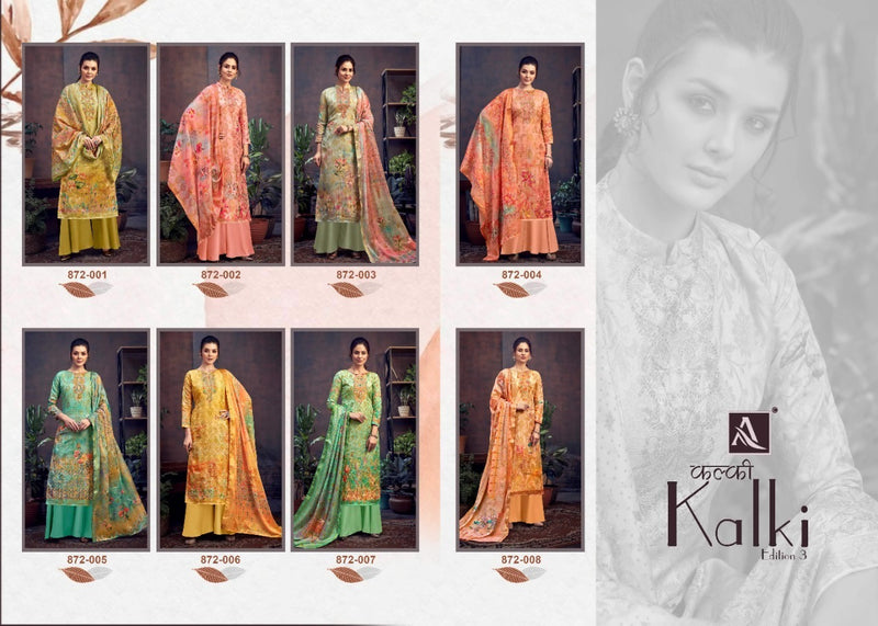 Alok Suits Kalki Edition 3 Pure Hand Weave Banarasi Jacquard Digital Print Salwar Kameez