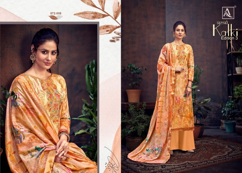 Alok Suits Kalki Edition 3 Pure Hand Weave Banarasi Jacquard Digital Print Salwar Kameez