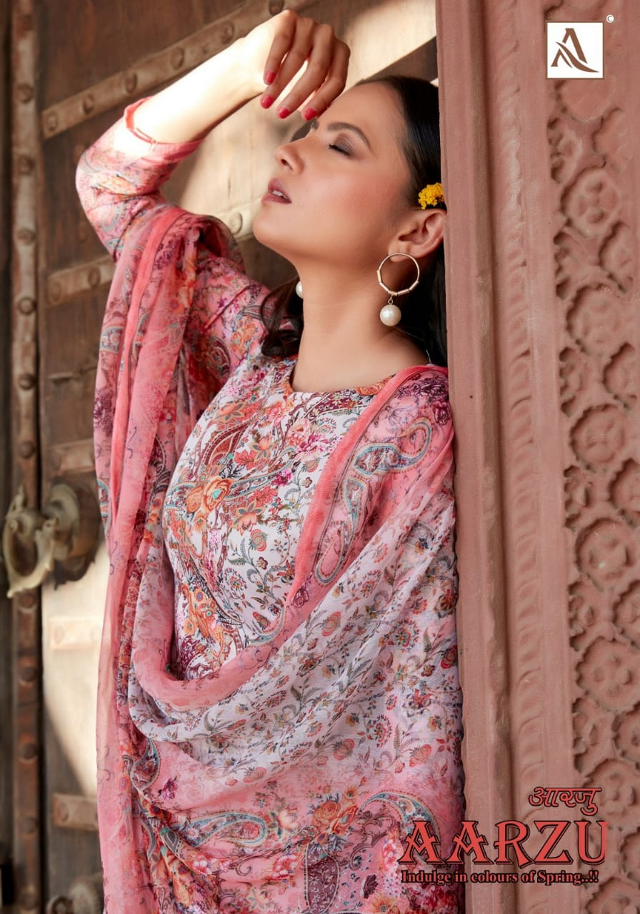 Alok Suits Launch Aarzu Jam Cotton Digital Print With Diamond Work Exclusive Pakistani Salwar Kameez