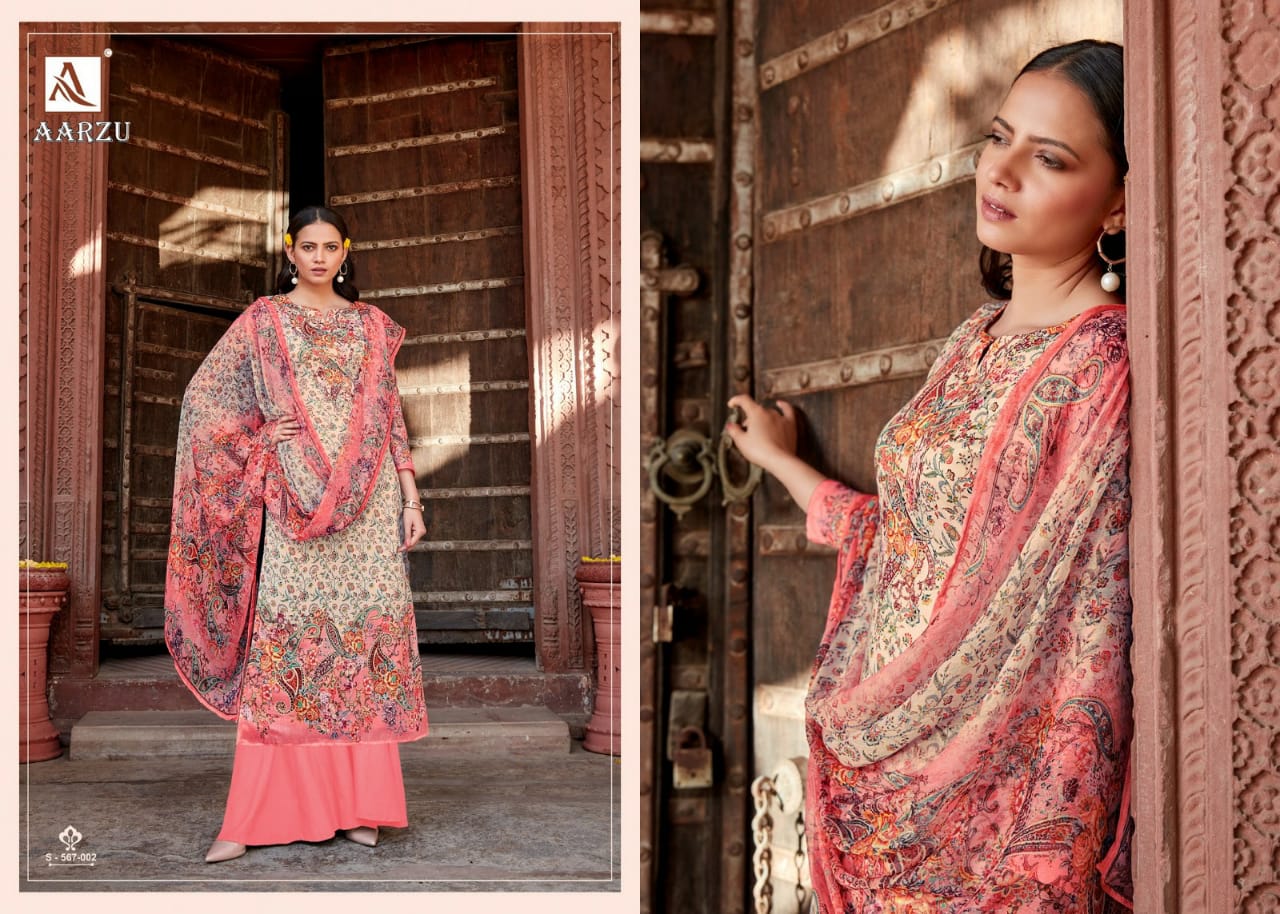 Alok Suits Launch Aarzu Jam Cotton Digital Print With Diamond Work Exclusive Pakistani Salwar Kameez