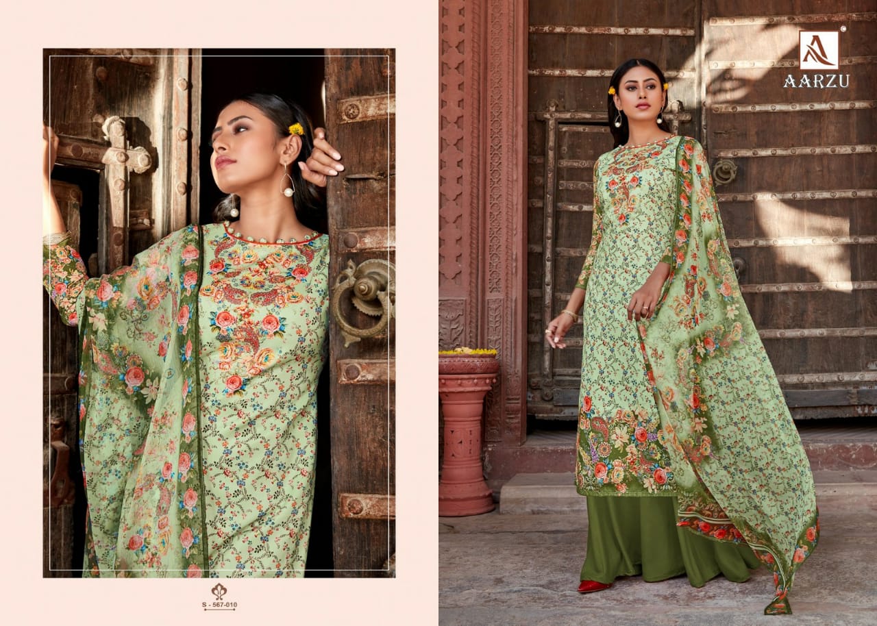 Alok Suits Launch Aarzu Jam Cotton Digital Print With Diamond Work Exclusive Pakistani Salwar Kameez