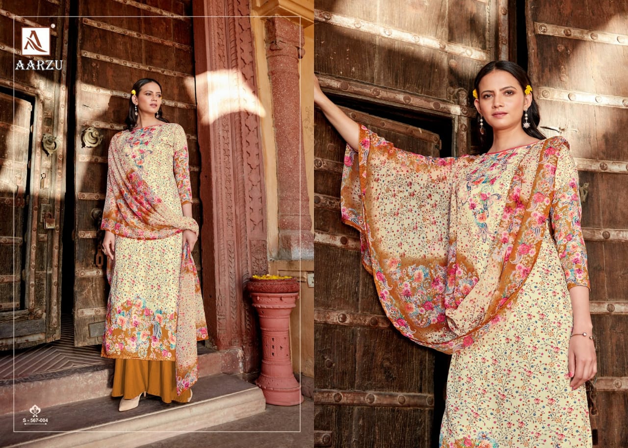 Alok Suits Launch Aarzu Jam Cotton Digital Print With Diamond Work Exclusive Pakistani Salwar Kameez