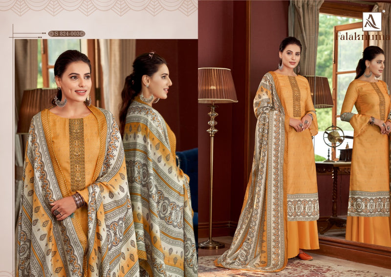 Alok suit Falaknuma Pashmina Digital Print With Embroidery Work